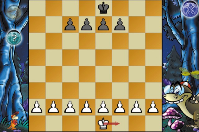 図5.6:Dinosaur Chessはアニメーションとナレーションを使用して、項目ヘルプを提供します。