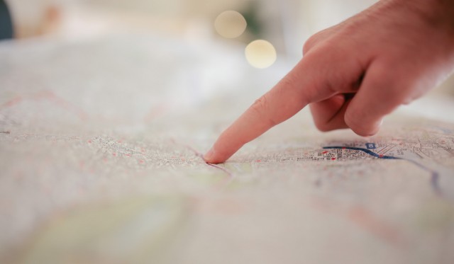 Pointing-at-map