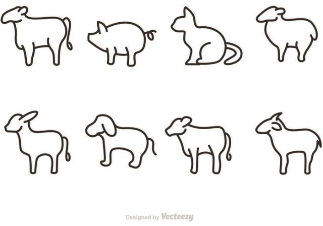 outline-animal-vectors-icons