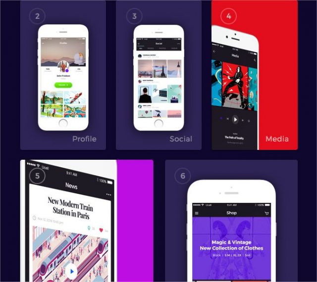 Avital Mobile UI Kit  download free ui kits by PixelBuddha - Google Chrome