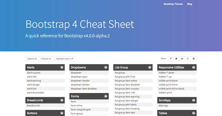 bootstrap-4-cheat-sheet