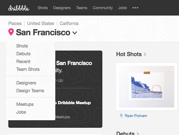 Dribbble より