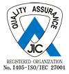 QUALITY ASSURANCE JIC REGISTERED ORGANIZATION NO. I405-ISO/IEC 27001